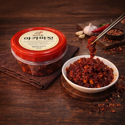 백년젓갈 아가미젓 / 국내제조 / 프리미엄 / 저염 / 400g / 500g / 600g / 1kg