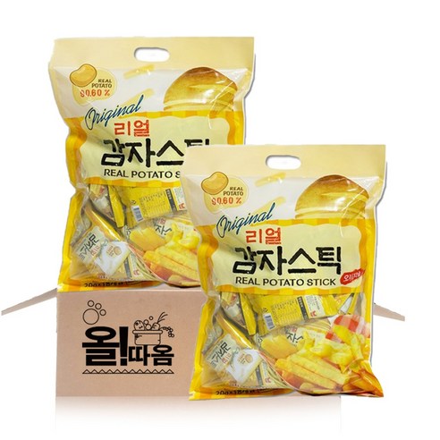 올따옴 리얼 감자스틱 360g 2개 (낱봉36개)