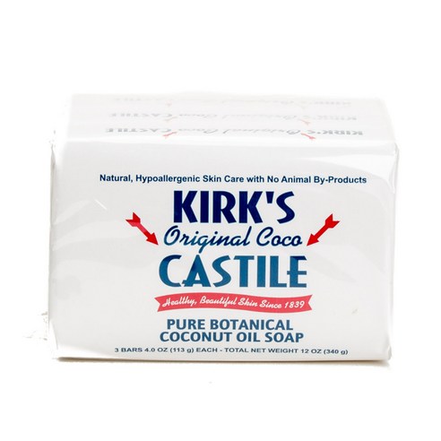 Kirk''s 오리지널 코코 카스티야 솝, 113g, 퓨어 보타니컬 코코넛 오일