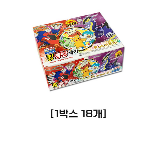 18000 포켓몬 킹 빵빵 딱지 18개(1BOX)