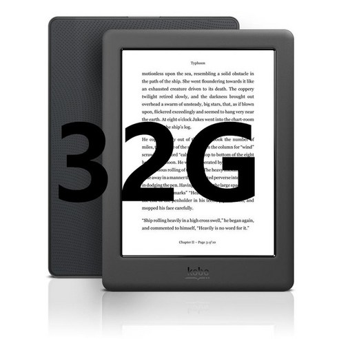 이북리더기 전자책 300ppi Kobo GloHD 전자 책 전자 잉크 6 인치 전자 책 Ereader N437 HD 화면 1448x1072, 전자 책 리더 + 케이스 세트, 03 KOBO GLO HD 32G