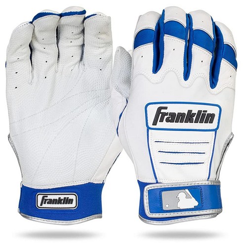 Franklin Sports CFX Pro 풀 컬러 크롬 시리즈 배팅 장갑 레드 성인용 M 사이즈, Chrome Navy, 1개