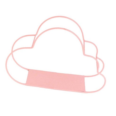 방 장식 핑크에 대 한 구름 모양 철 벽 마운트 스토리지 선반, 핑크, {"수건소재":"철"}