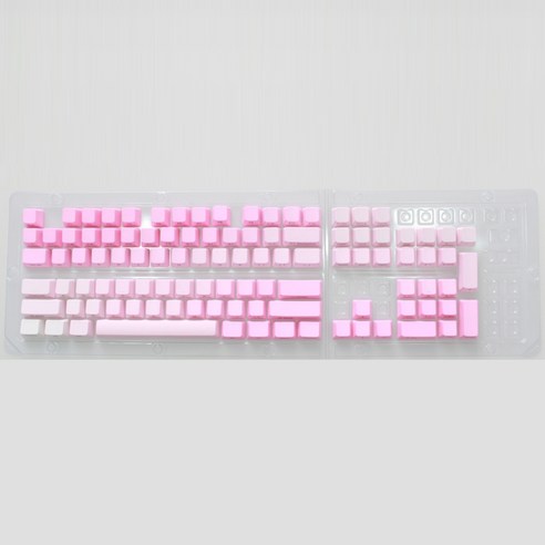 워치어라운드 OEM 그라데이션 측각 PBT 딥다잉 104키 키보드 키캡