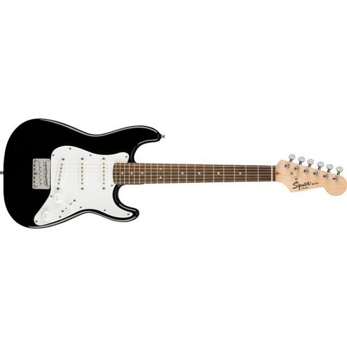 Fender 일렉 기타 미국직구 전기 펜더 스퀴어 34 사이즈 키즈 미니 스트래토캐스터 일렉트릭 - 브라운 선버스트, Black Fender, Guitar