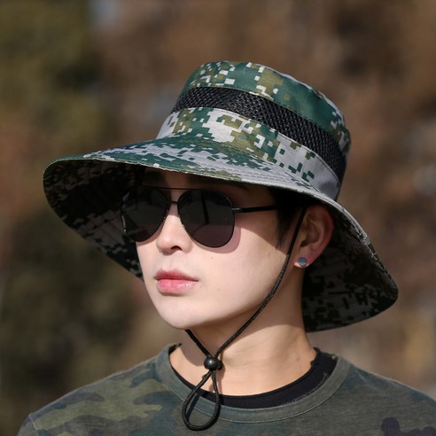 DFMEI 카모남 낚시모자 아웃도어 등산모자 여름 선캡 빅캡 벙거지 모자 얼굴 가리개 공사장입니다.모자요, 색깔2