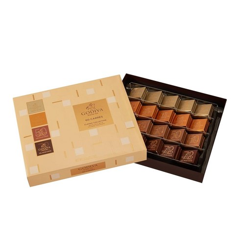 Godiva 고디바 카레 컴플리트 어소트먼트 60개 초콜릿 혼합맛 310g, 5g, 혼합 310g(1팩) 초코렛푸는거 Best Top5