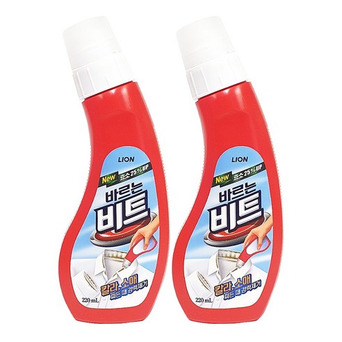 때가 쏙~ 바르는 비트 소매 셔츠 옷깃 패딩 얼룩 제거제, 220ml, 2개