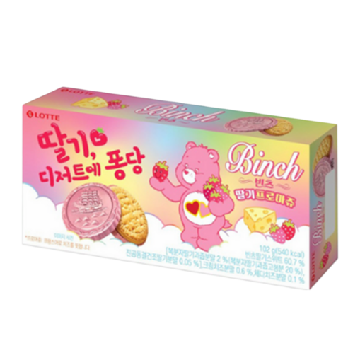 빈츠 딸기프로마쥬, 102g, 2개