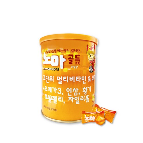 노마 골드 츄정 60p, 60정, 1개, 60개