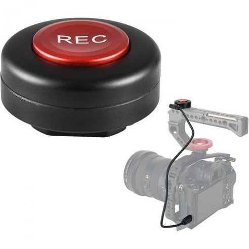 Andoer Camera Record Button Video Control Cold Shoe Mount with 2 Cables Replacement for Sony A9 II, Andoer Camera Record Button Vi