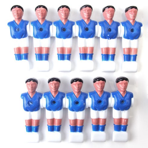 shangren 11 조각 Foosball 남자 테이블 축구 남자 축구 선수 5/8 인치, 플라스틱, 블루