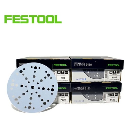 연마제 제거제 광택제 스테인레스 FESTOOL 가넷 드라이 사포 독일 정품 6 인치 48 웰 디스크 P80 P120 P180 P240 P320 P400 P500 메사 150M, 17)P320  10 PCS