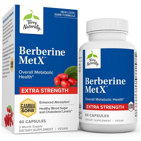 Terry Naturally Berberine 테리 네츄럴리 베르베린 MetX 60정 초고흡수 Ultra Absorption, 250ml, 1개