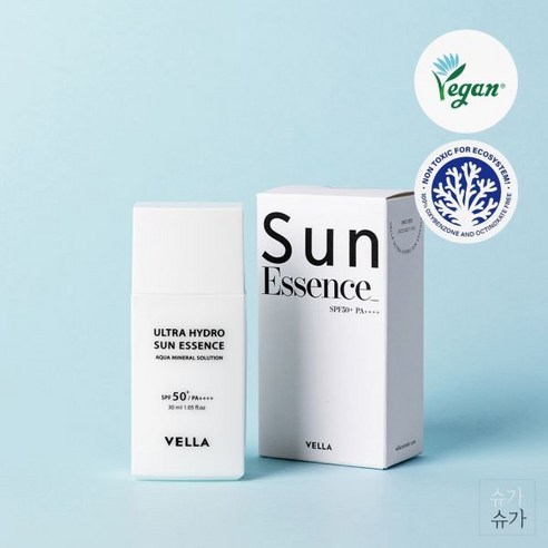 VELLA 벨라 울트라 하이드로 선에센스 (SPF50+ PA++++), 30ml