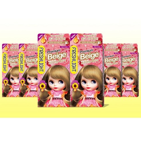 프레쉬라이트 밀키타입 염색제, 프리미엄베이지, 2개