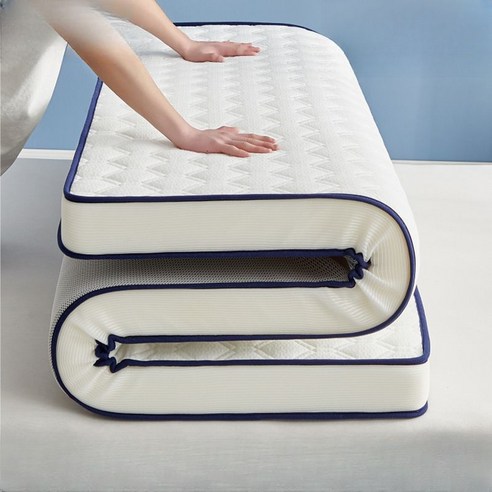 접이식매트릭스 라텍스 원룸 3단 자취 토퍼 바닥 2단, 꽃잎 흰색 - 두께 약 6cm, 80x190cm