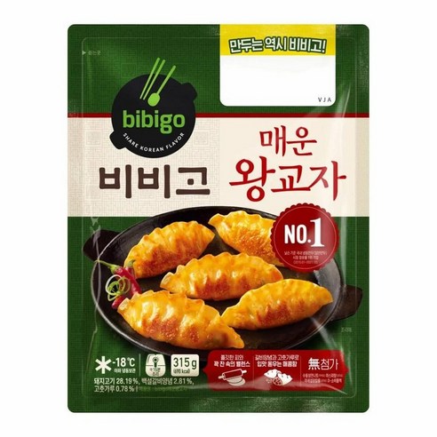 비비고 매운왕교자 315g 4개 세트 / CJ / 칼국수 국 떡볶이 간단요리 간식 휴게실 탕비실 사무실 직원실 씨제이칼국수 Best Top5