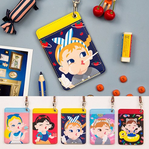 스윗캔디 교통카드 지갑 목걸이