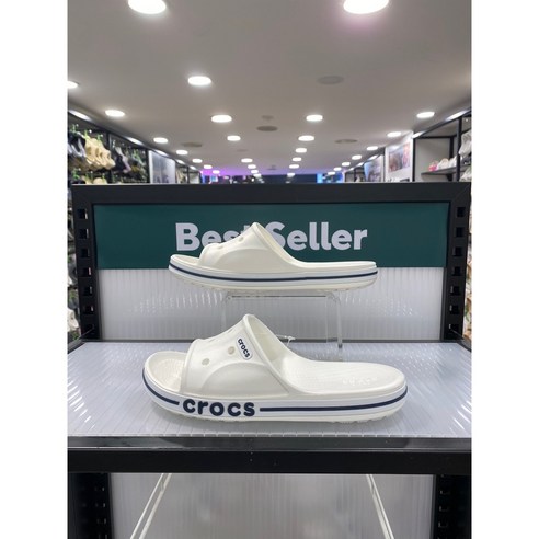 [크록스] 바야밴드 슬라이드 슬리퍼 화이트 205392-126