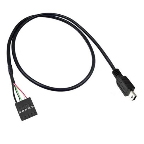 2.54 USB 헤더 PCB 메인 보드 케이블 0.5m 2.0 마이크로 5 핀 미니 수-9 암, [01] 50cm, [02] Mini 5Pin