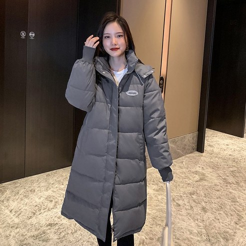 새로운 겨울 중간 길이 코튼 패딩 자켓 느슨한 한국어 패션 코튼 패딩 자켓 두꺼운 코트