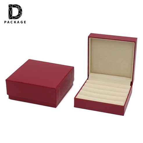 10x10cm 정사각 주얼리 보석함 악세사리 보관함, 1개, 레드