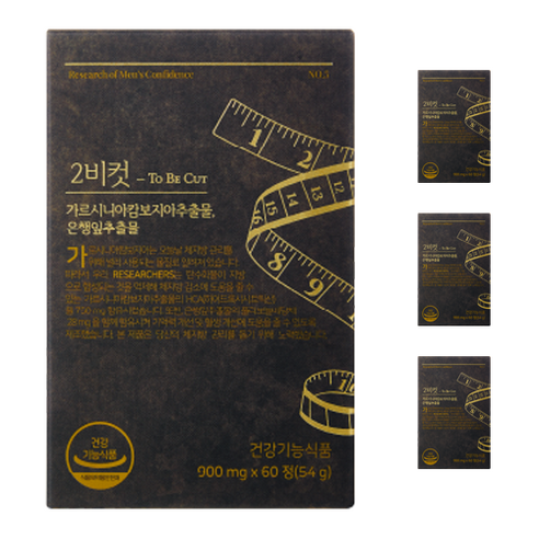 2BCUT 투비컷 가르시니아 은행잎추출물, 60정, 4개