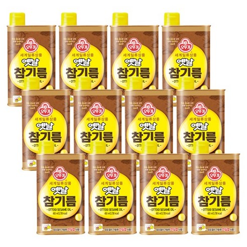 오뚜기 옛날 참기름, 450ml, 12개