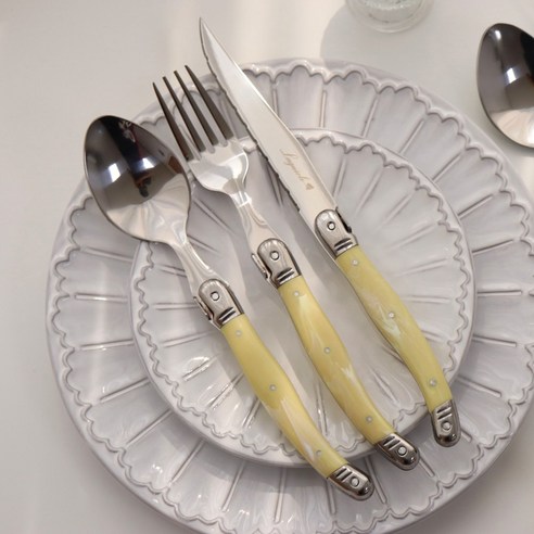 고급스러움과 실용성을 갖춘 아쿠아 라귀올 커트러리, 56% 할인 찬스!