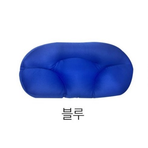 디펜코 구름 비즈 에어볼 숙면 베개, 블루