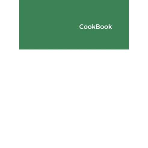 CookBook Hardcover, Lulu.com, English, 9781716424595