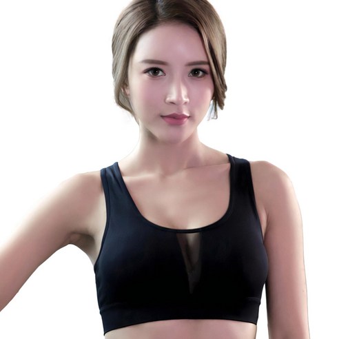 퍼스트레인 여성 시스루 쿨 스포츠 브라 BQ8