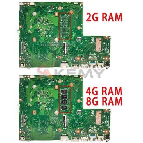 Akemy 메인 보드 ASUS X540YA 노트북 마더 100% teste 8G RAM / E2-7110 통합, 02 A8-7410 4GB-RAM