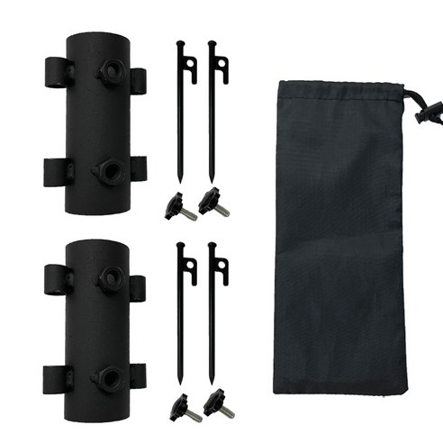 캠핑 설치의 혁신: 조절 가능 타프지킴이+단조팩 세트