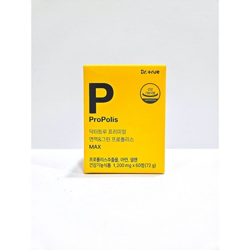 닥터트루 프리미엄 면역 그린 프로폴리스 맥스 1200mg x 60정, 1개