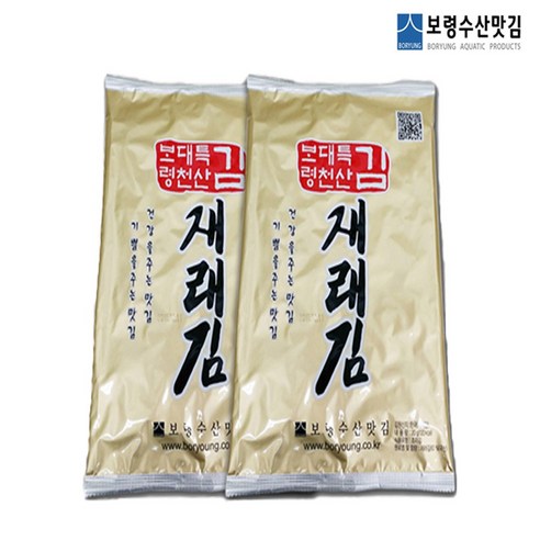 보령수산맛김 고소한 대천재래김 5매(20g) * 20봉, 20개