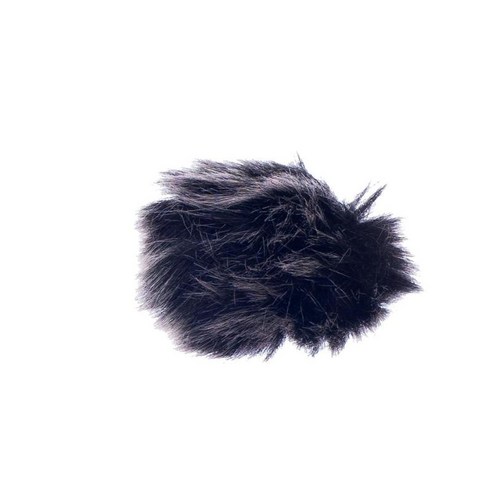 옷깃 라발리에 마이크 마이크 0.5mm 직경 블랙 인공 모피 윈드 스크린 윈드 쉴드 윈드 머프, 0.5cm