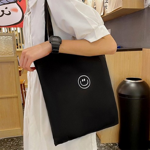얇은에코백 언폴드에코백 캔버스가방 보세 프린팅
