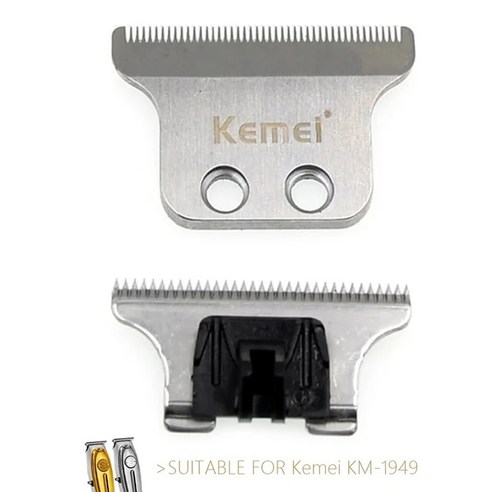 Kemei KM-1949 오리지널 클리퍼용 교체 블레이드 전문 헤어 트리머 커팅 나이프 헤드 부품 액세서리, [01] KM1949 Blade, 1개입, 1개