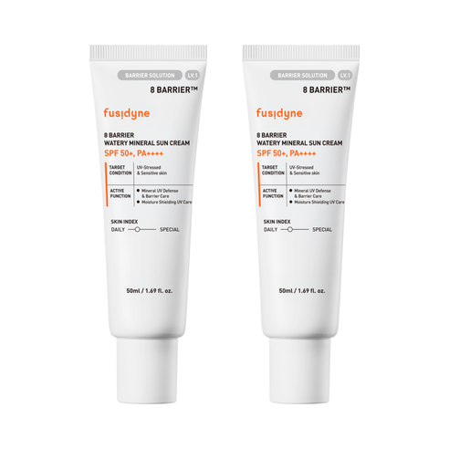 후시다인 8 베리어 워터리 미네랄 선크림, 2개, 50ml