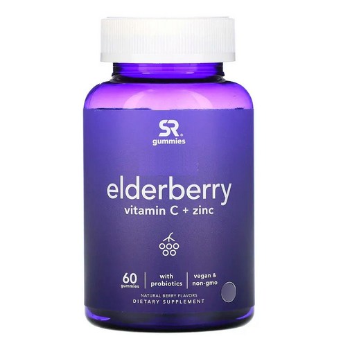 Sports Research Elderberry 베리맛 60구미젤리 2개, 60정