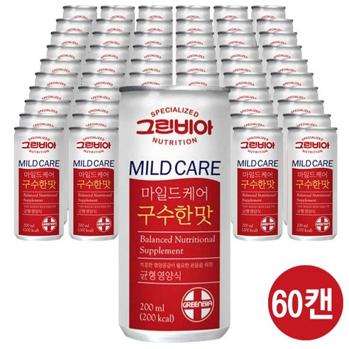 그린비아 구수한맛 완전균형 영양식, 60캔, 200ml
