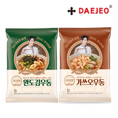 삼립 하이면 완도김우동205g 가쓰오우동207g, 상세페이지 참조, 가쓰오우동 207g
