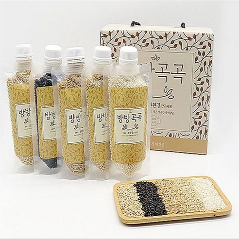 율리스토어 국산 혼합잡곡 친환경 유기농 잡곡세트 200g x 5팩 총1kg 원산지 : 상세설명 참조