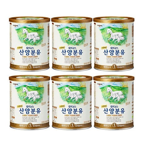 후디스 프리미엄 산양분유 1단계(400g) 6캔