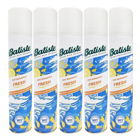 바티스트 드라이샴푸 후레쉬, 200ml, 5개