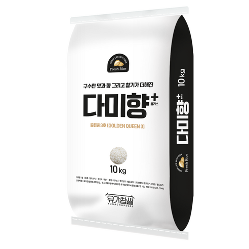 다미향플러스 10kg/ 골든퀸3호/ 구수한 향과 찰기가 좋은 쌀/ 오후 2시 이전 주문시 당일발송, 1포, 10kg