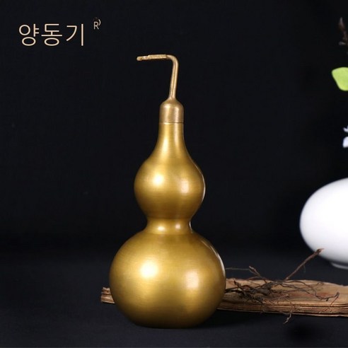 Yang Tongji 순수 구리 박 Fulu 박 청동 장식품 수공예 장식품 직접 판매, 잎 없이 15 cm