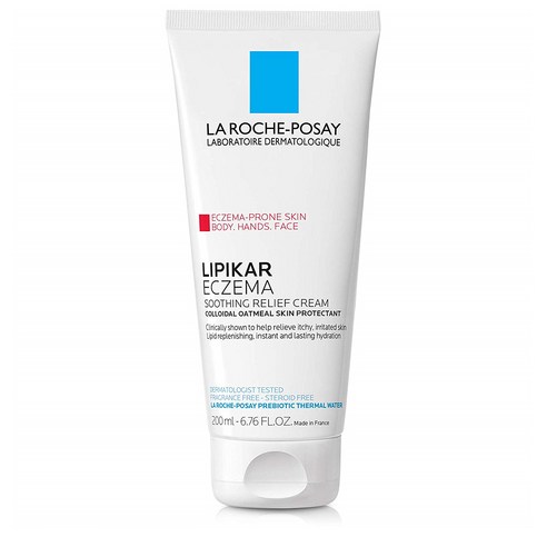 La Roche-Posay Lipikar Eczema Soothing Relief Cream 라로슈포제 리피카 수딩 릴리프 크림 6.76oz(200ml), 1개, 200ml